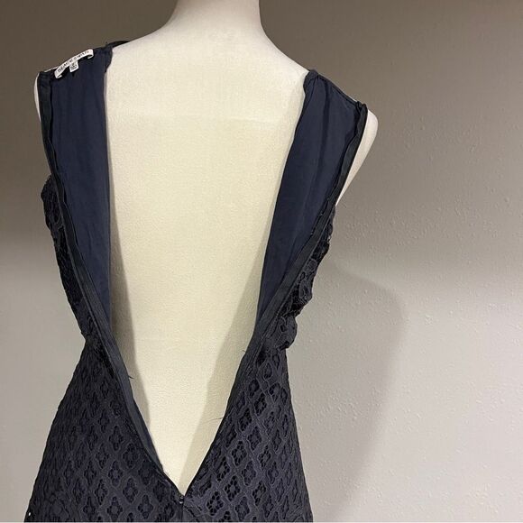 Lulus Charlotte Charcoal Grey Lace Skater Dress - Picture 9 of 15